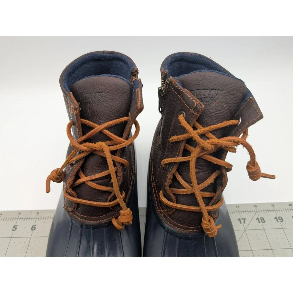Sperry Womens Duck Boots Rubber Leather‎ Sz 10M